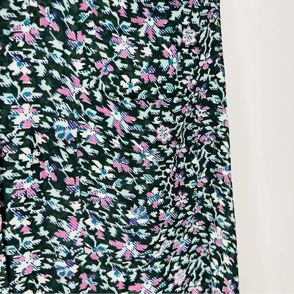 Isabel Marant Multicolor Floral Blouse long sleeve button front size 34 - Picture 6 of 6